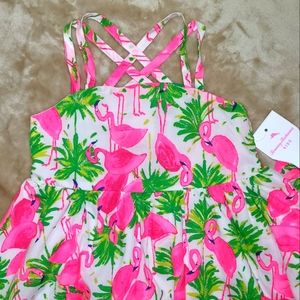 🩷🦩🩷 NWT Tommy Bahama Girl's Flamingo dress - 8